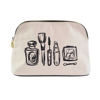 canvas makeup bag set