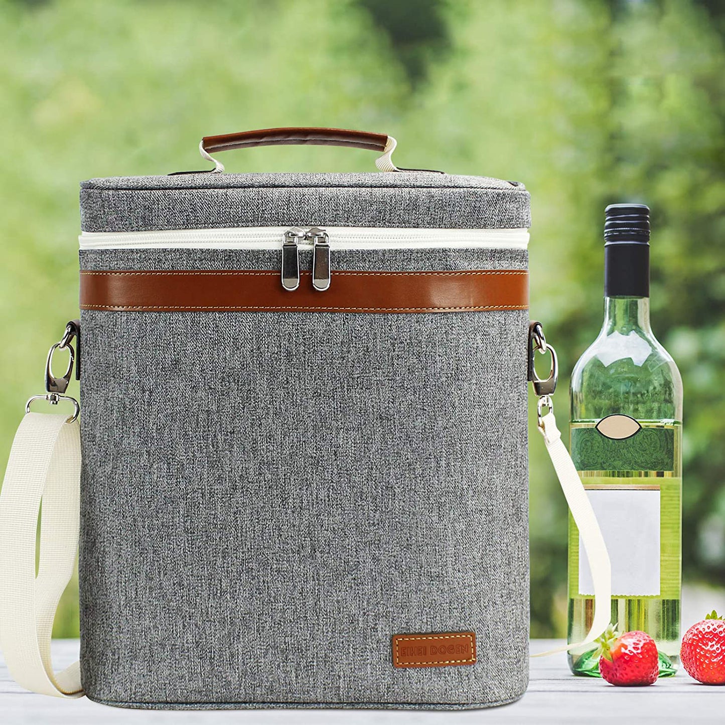 3 Bottle Wine Carrier Tote Bag