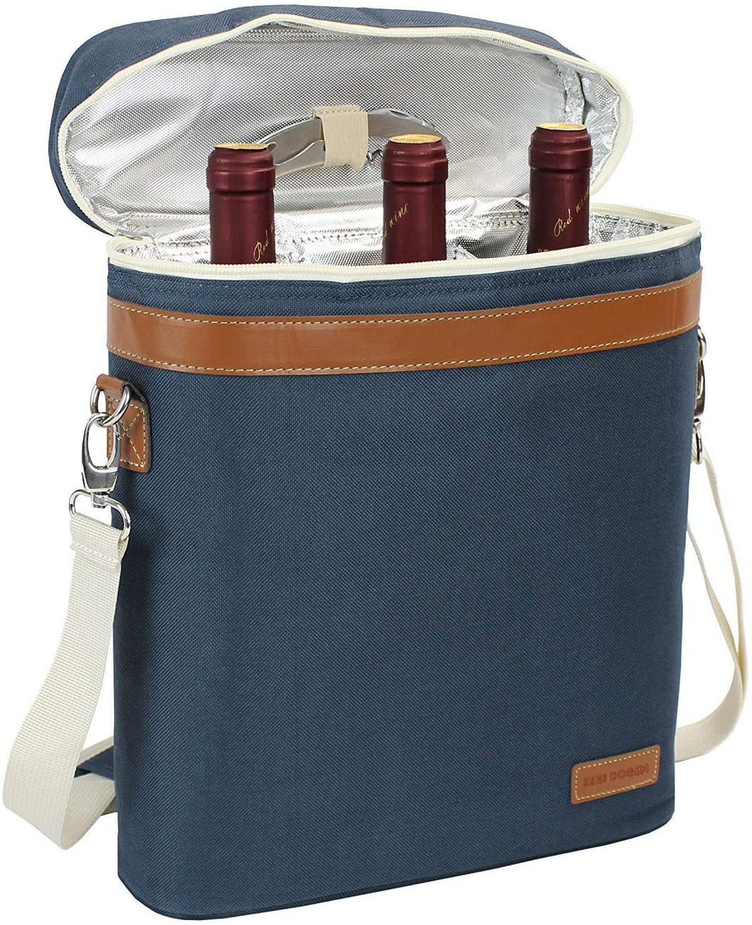 3 Bottle Wine Carrier Tote Bag