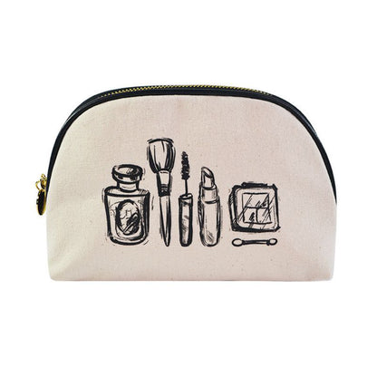 canvas makeup bag set