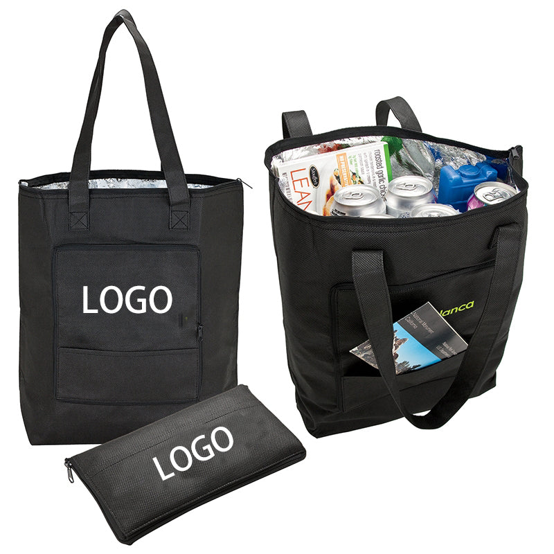 Folding thermal insulation tote bag