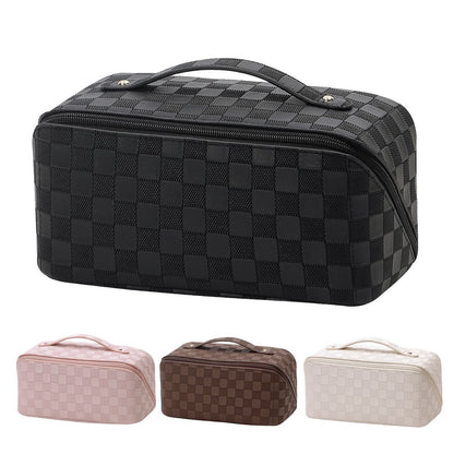 large capacity  PU leather cosmetic bags