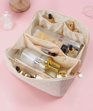 Load image into Gallery viewer, large capacity  PU leather cosmetic bags
