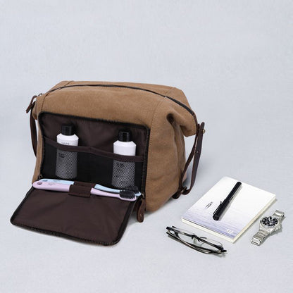 Large capacity travel toiletry bag