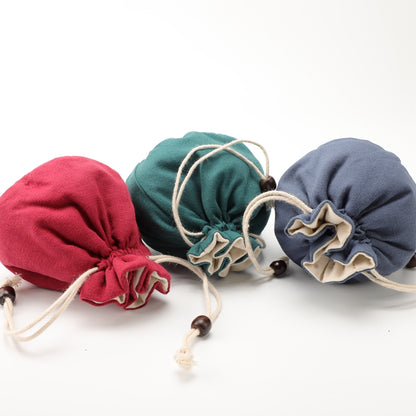 Jewelry Filled Cotton Packing Drawstring Pouches