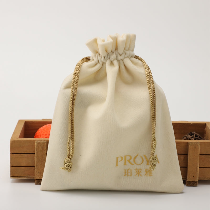 Velvet Drawstring Storage Pouch Bag For Cosmetics
