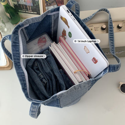 Denim Shopper-Bag