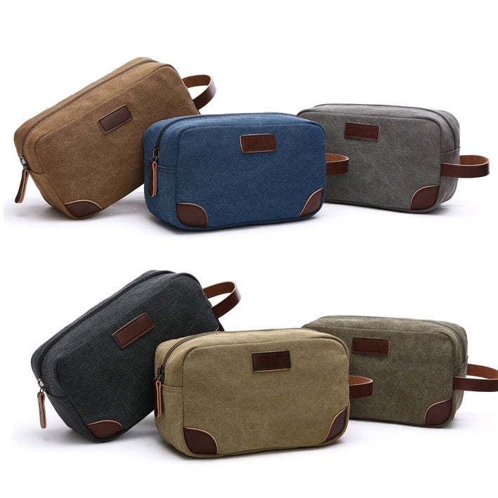 Mens retro toiletry cosmetic Bag